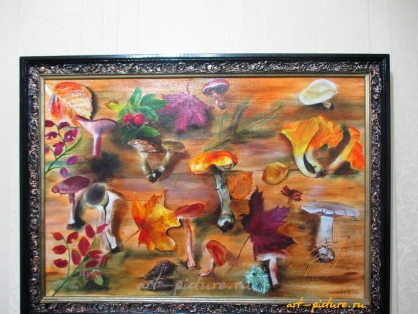 蘑菇 油画，画布