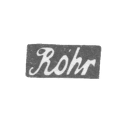 Клеймо мастера Роер Л. (Rohr L.) - Вильно - инициалы "Rohr" - 1807-1837 гг.