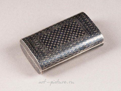 Русское серебро, СЕРЕБРЯНАЯ КОРОБКА ДЛЯ ТАБАКА
