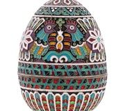 Русская серебряная эмаль с золотым покрытием и аметистовым яйцом