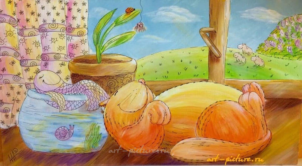 Весна Холст на подрамнике, акрил, лайнер 