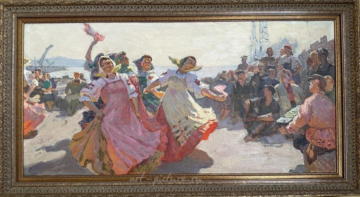 Концерт на стройке. (эскиз)