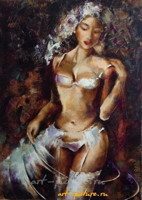 Белая чувственность холст/масло 