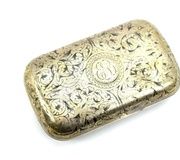 Антикварный русский императорский серебряный чехол для сигарет