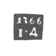 Клеймо пробирного мастера Вологды - Дубровин Иван - инициалы "I-Д" - 1755-1766 гг.