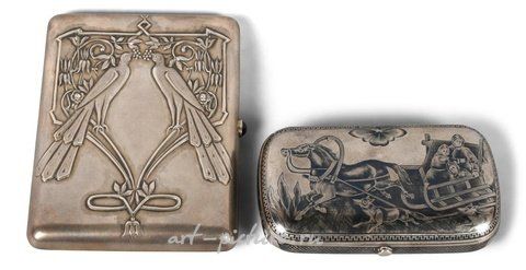 Русское серебро, Русский серебряный сигаретный кейс