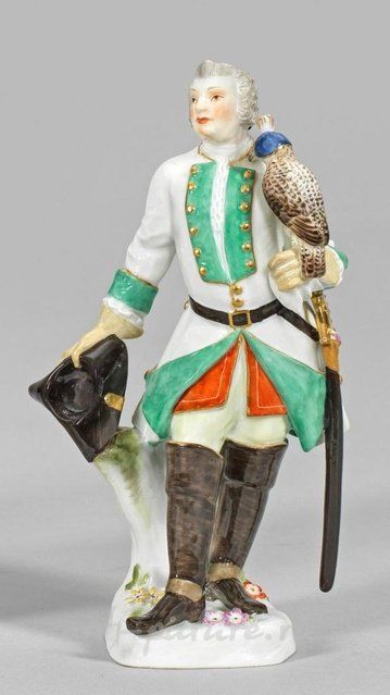 Фарфоровая фигурка "Соколиный охотник" Мейсен, 1935-1945 гг.