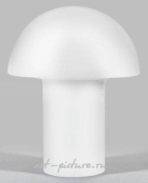 Немецкая стеклянная настольная лампа