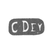 Клеймо мастера Дей Кристофер - Рига - инициалы "CDev" - 1729-1748 гг.