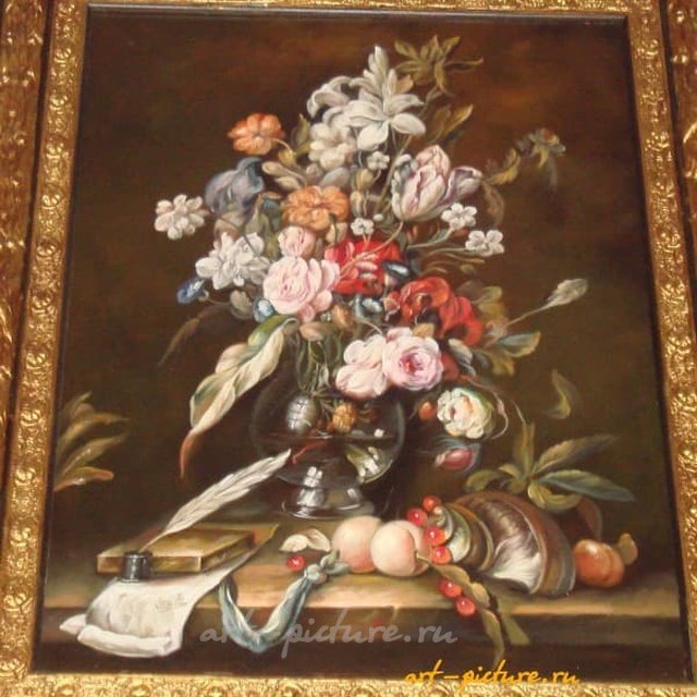 цветы холст, масло 