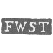 Клеймо мастера Веннерстрем Олоф Фредерик - Ленинград - инициалы "FWST"