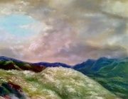 Седой ковыль холст/масло 