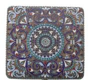 Русская серебряная и клоизоне сигаретница