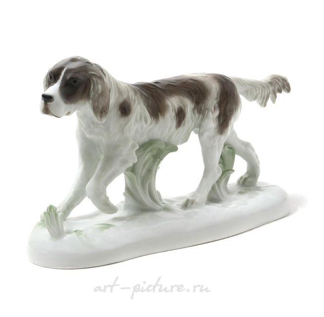 Фарфоровая фигура "Сеттер". KPM, Германию
