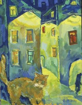 купить Рыжий в ночи 85х65 7 Холст , масло 