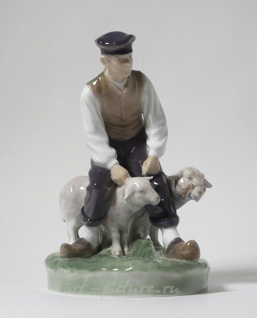 Фермер с овцами. Дания, г. Копенгаген, Royal Copenhagen