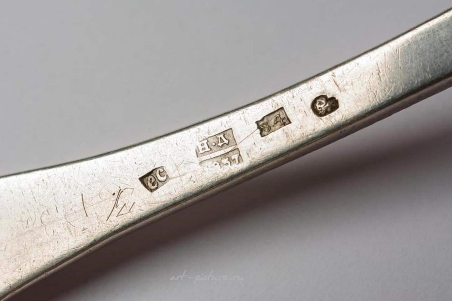 俄罗斯银 , 精美的俄罗斯银勺，重130克。