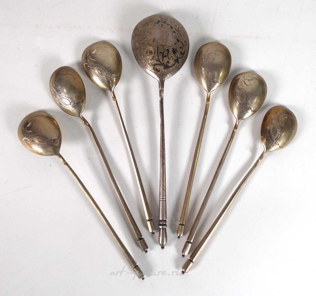 Русское серебро , Ложки для помазания из русского серебра