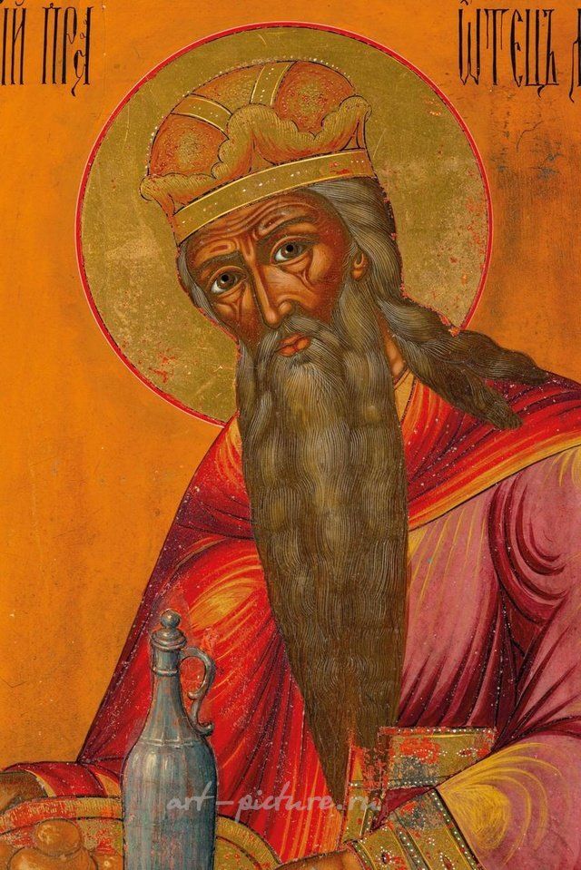 Русское серебро , Икона, изображающая святого Мелхиседека, Россия, XIX век