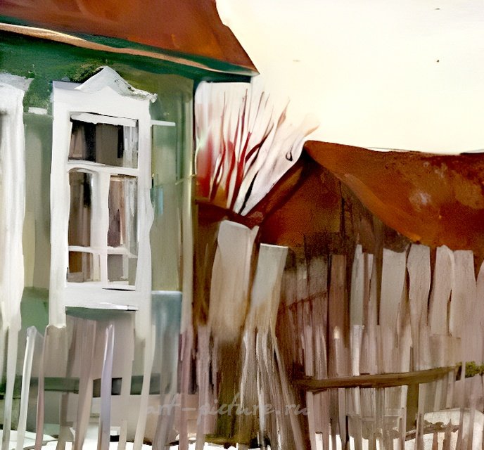 Spring. Study with a Cat. MDF, oil. 41 x 57 cm.