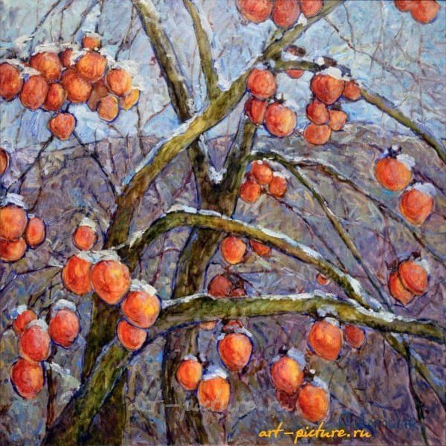 Новогодний урожай холст, масло 