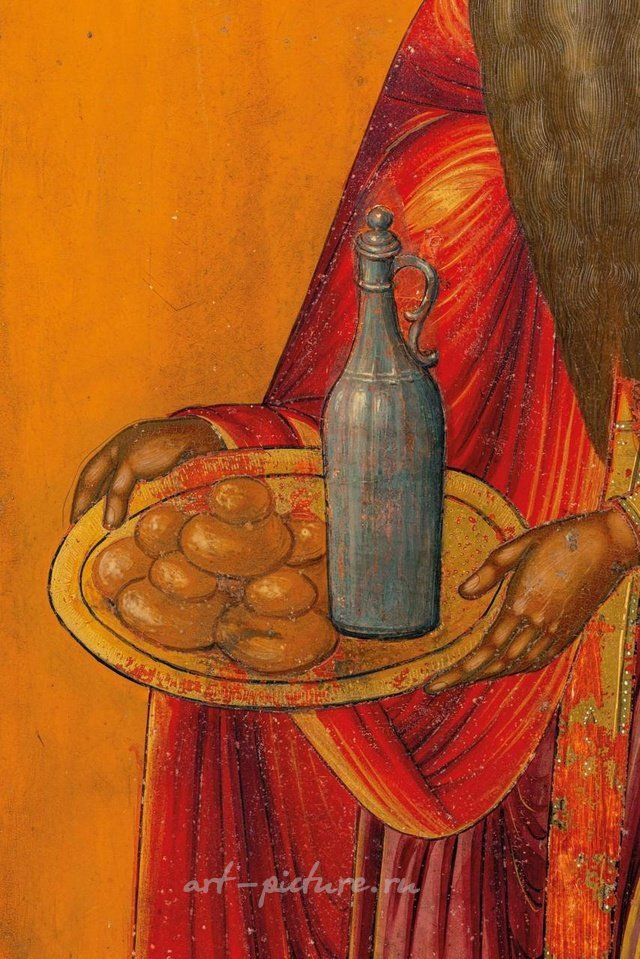 Русское серебро , Икона, изображающая святого Мелхиседека, Россия, XIX век