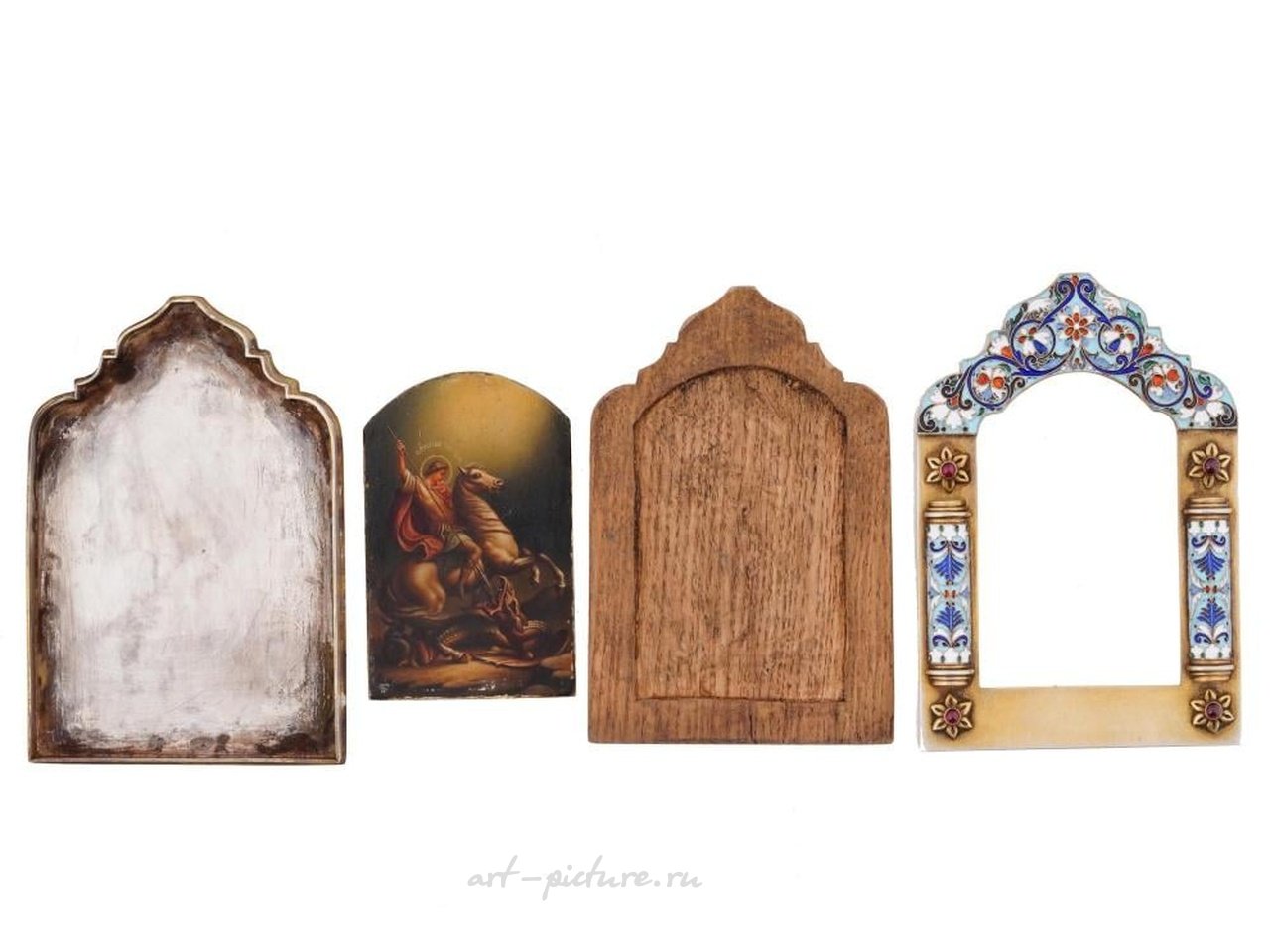 Русское серебро , Русская серебряная и эмалевая икона святого Владимира