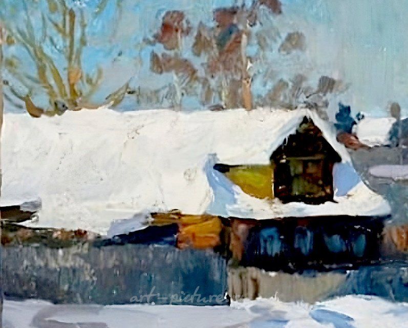 Зима. Холст, масло. 49 х 70 см