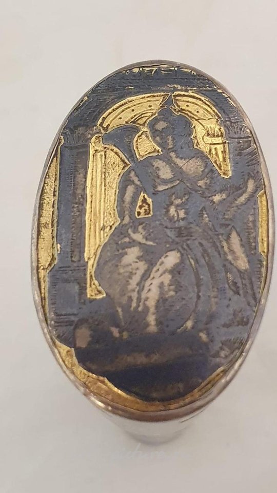 Русское серебро , Русская табакерка 18 века из серебра с позолотой и чернью, изготовленная в Великом Устюге в 1779 году