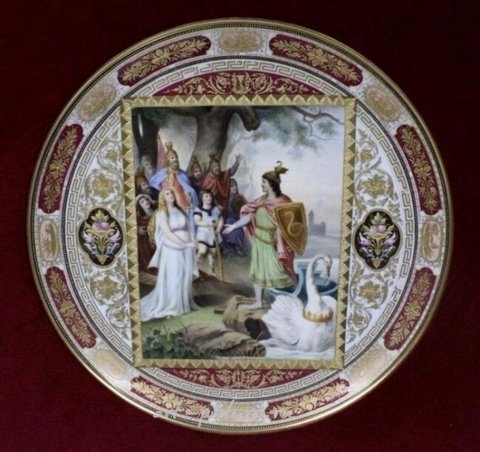 Royal Vienna, Аллегорический королевский венский чарджер 19 века