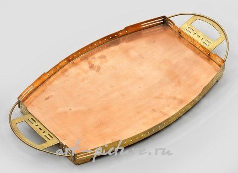 Бельгийский поднос из латуни и меди