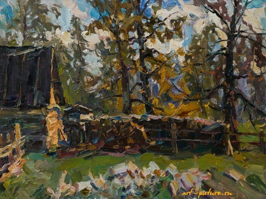 Осень пришла масло,холс 