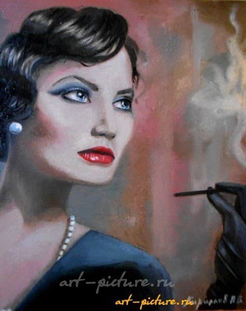 Роковая дама масло, холст) 