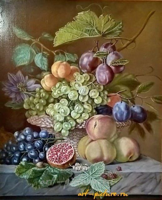 Фруктовый натюрморт холст,масло 