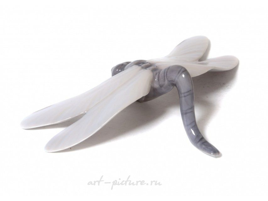 Фарфоровая фигура "Стрекоза". Royal Copenhagen, до 1910 года.