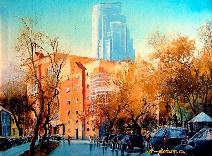 Осенняя Самара масло,холст