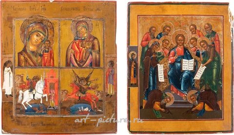 Русское серебро, Две иконы: "Расширенная Деизис" и "Четырехчастная икона"