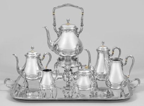 Роскошный серебряный сервиз в стиле Империи