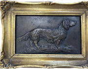 Барельеф «Такса». Бронза. Германия. Meyer-Pyritz. Начало ХХ века.