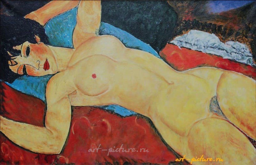 Лежащая Кариатида (копия Амадео Модильяни) холст, масло 