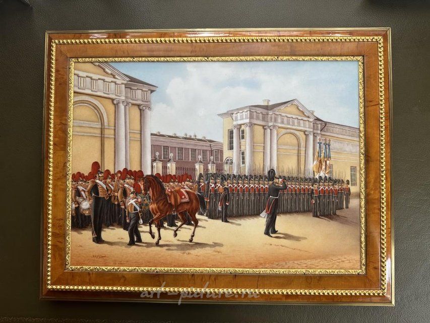 Фарфоровый пласт Ладюрнер А.И. Измайловский полк. 1846 г.