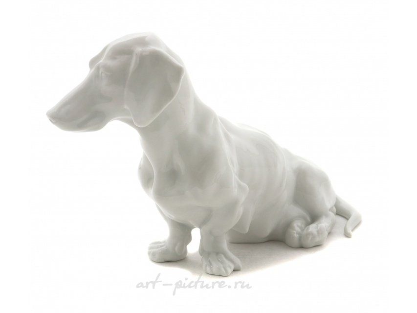 Фарфоровая фигура "Такса". Herend