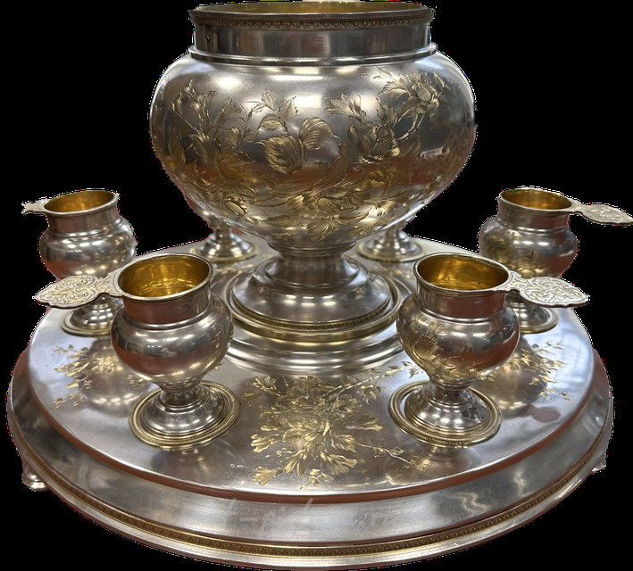 Набор для крюшона, Россия, Москва. Фирма М.С. Волганинов