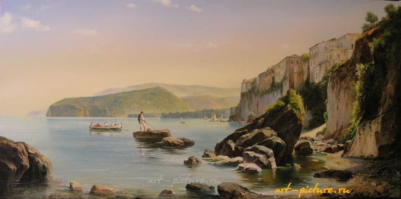 意大利风景 油画/画布