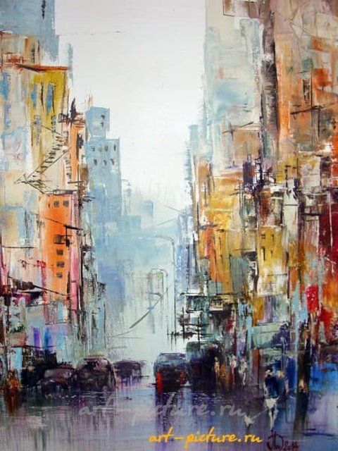 Город N акрил,холст