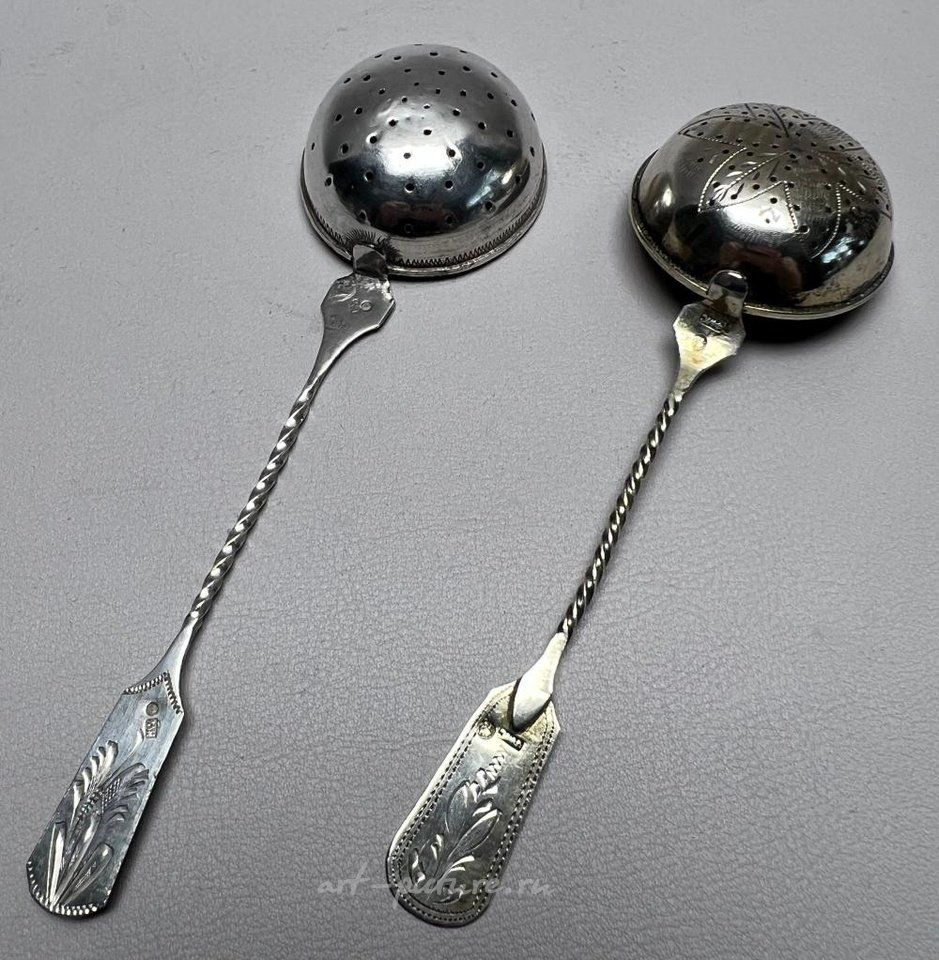 Русское серебро , Два императорских русских серебряных дуршлага