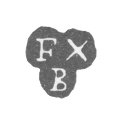 Клеймо мастера Будде Жан Франсуа - Ленинград - инициалы "FXB"
