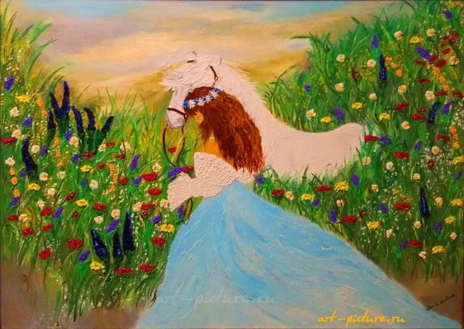 Наивность масло, холст