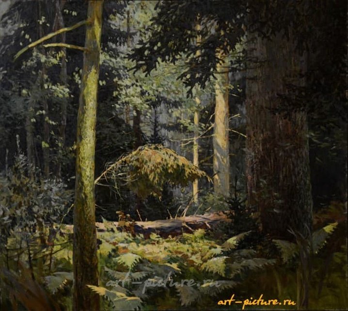 Лес. Холст, масло.