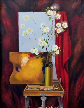 购买 节日静物 油画，画布